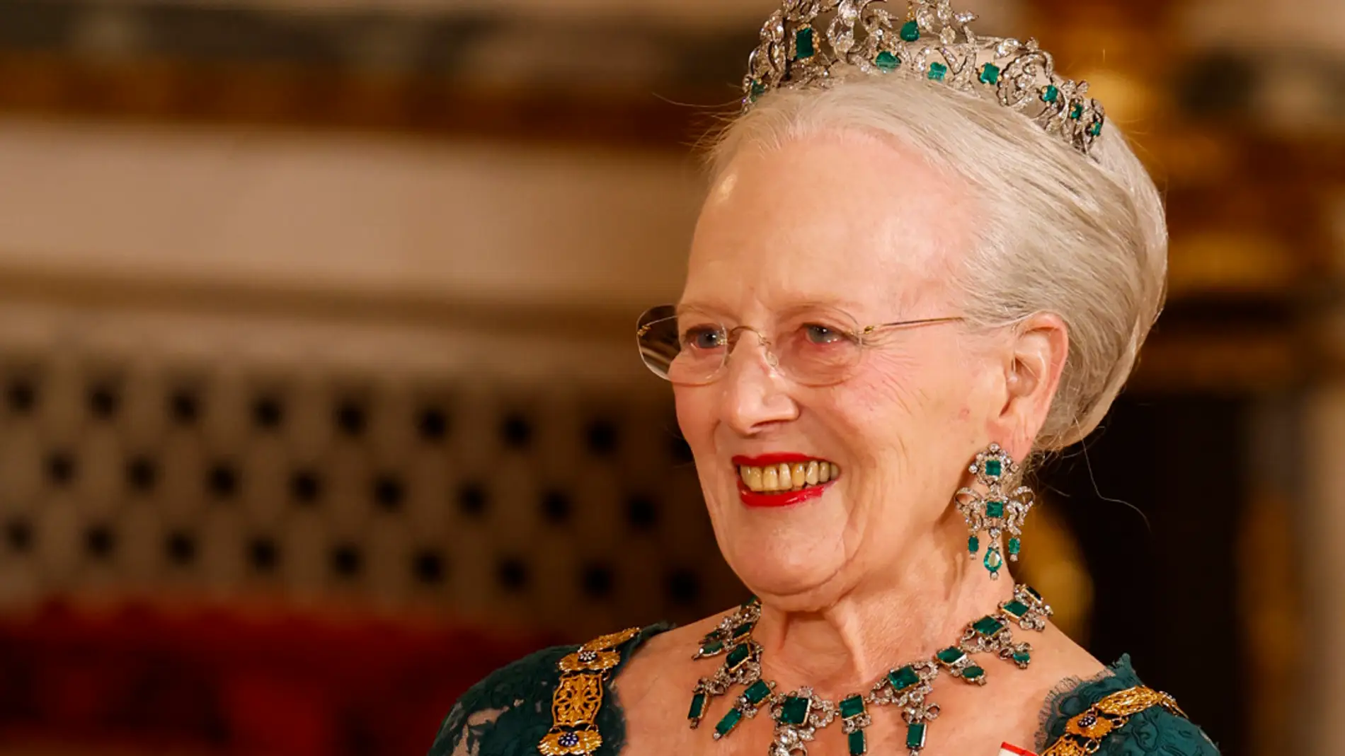 La reina Margarita II de Dinamarca en un reciente acto oficial. 