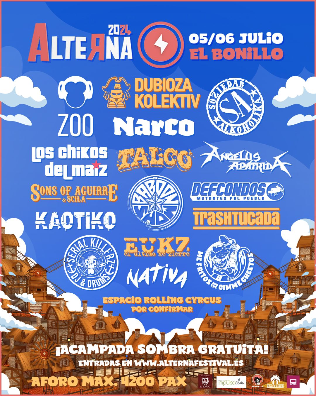La XV edición del ‘Alterna Festival’ tendrá lugar en El Bonillo del 5 al 6 de julio La XV edición del ‘Alterna Festival’ tendrá lugar en El Bonillo del 5 al 6 de julio