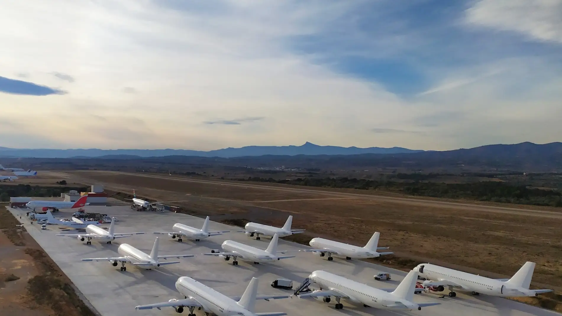 El Aeropuerto de Castellón refuerza la actividad de mantenimiento de aeronaves durante la temporada de invierno