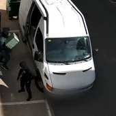 Momento en el que la banda criminal realizaba uno de los alunizajes Momento en el que la banda criminal realizaba uno de los alunizajes