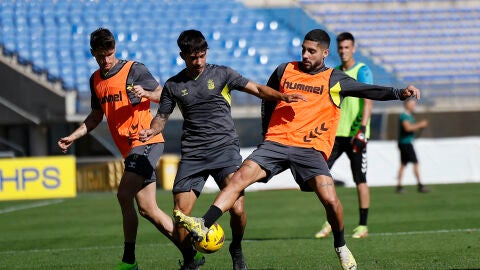 Un entrenamiento de Las Palmas