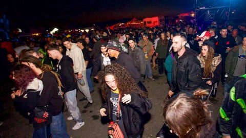 Asistentes de la rave de Fuente Álamo (Murcia)