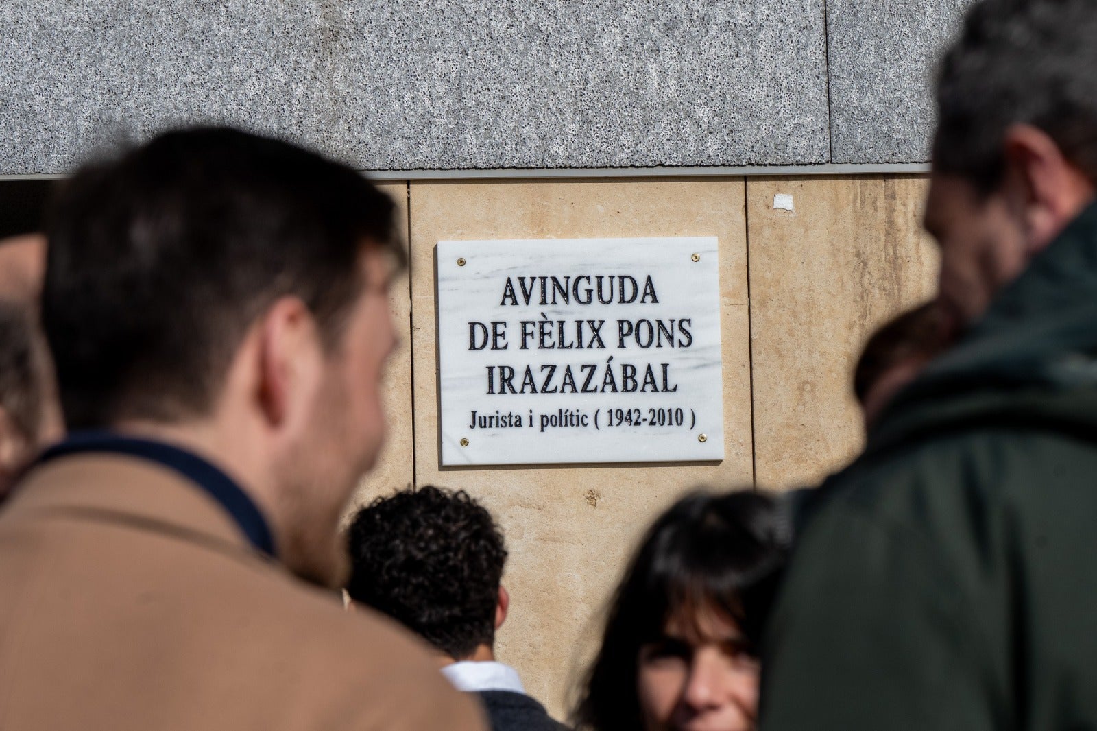 Inaugurada en Palma la Avenida Fèlix Pons, dedicada al expresidente del Congreso de los Diputados Inaugurada en Palma la Avenida Fèlix Pons, dedicada al expresidente del Congreso de los Diputados