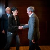 Elma Saiz, Ministra de Inclusión, Seguridad Social y Migraciones se reune con el presidente de Canarias, Fernando Clavijo 