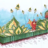 Boceto de la carroza de Baltasar Boceto de la carroza de Baltasar