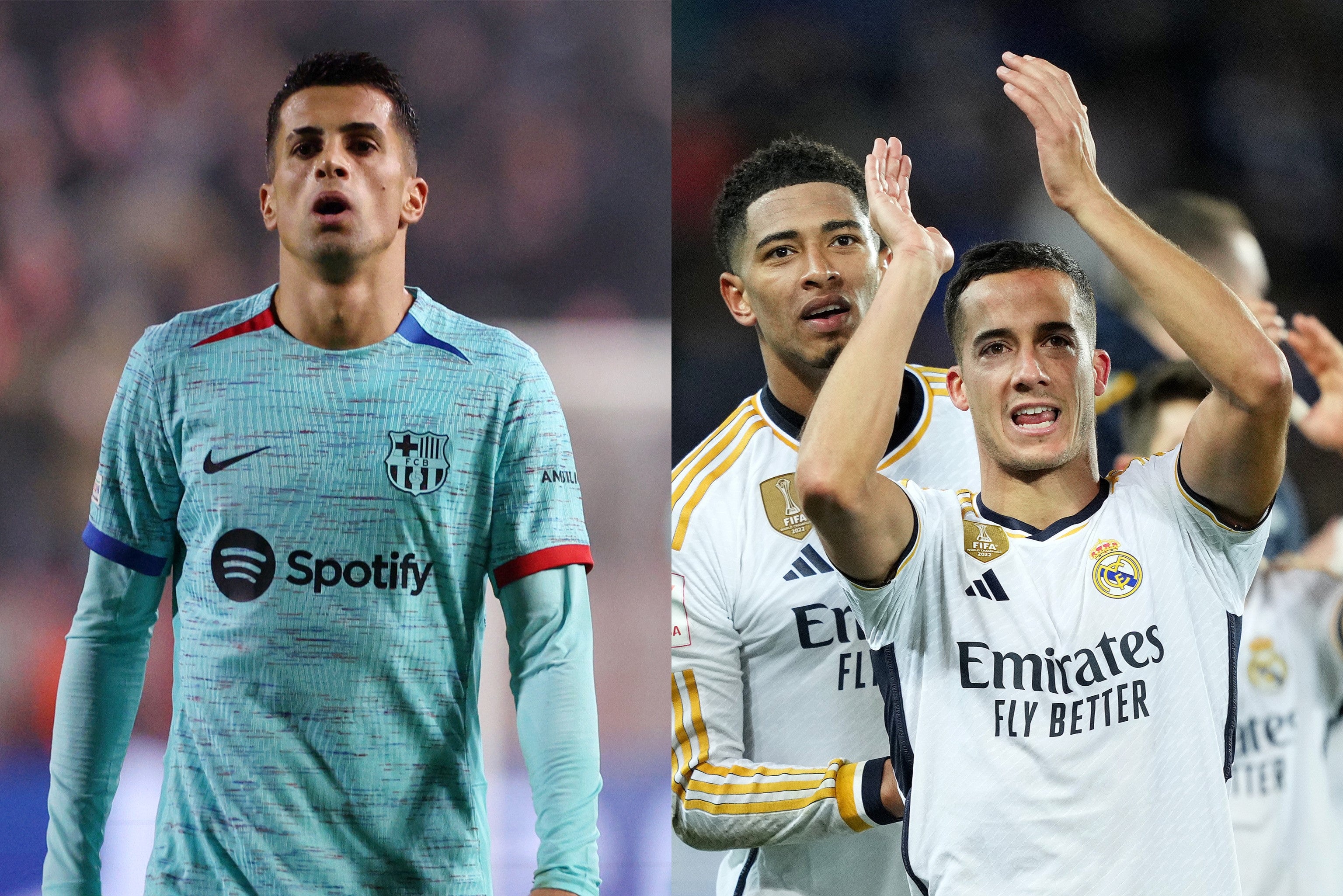 Cancelo y Lucas Vázquez, bajas para la Supercopa Cancelo y Lucas Vázquez, bajas para la Supercopa