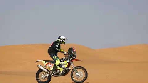 El español Carles Falcón durante el Dakar El español Carles Falcón durante el Dakar