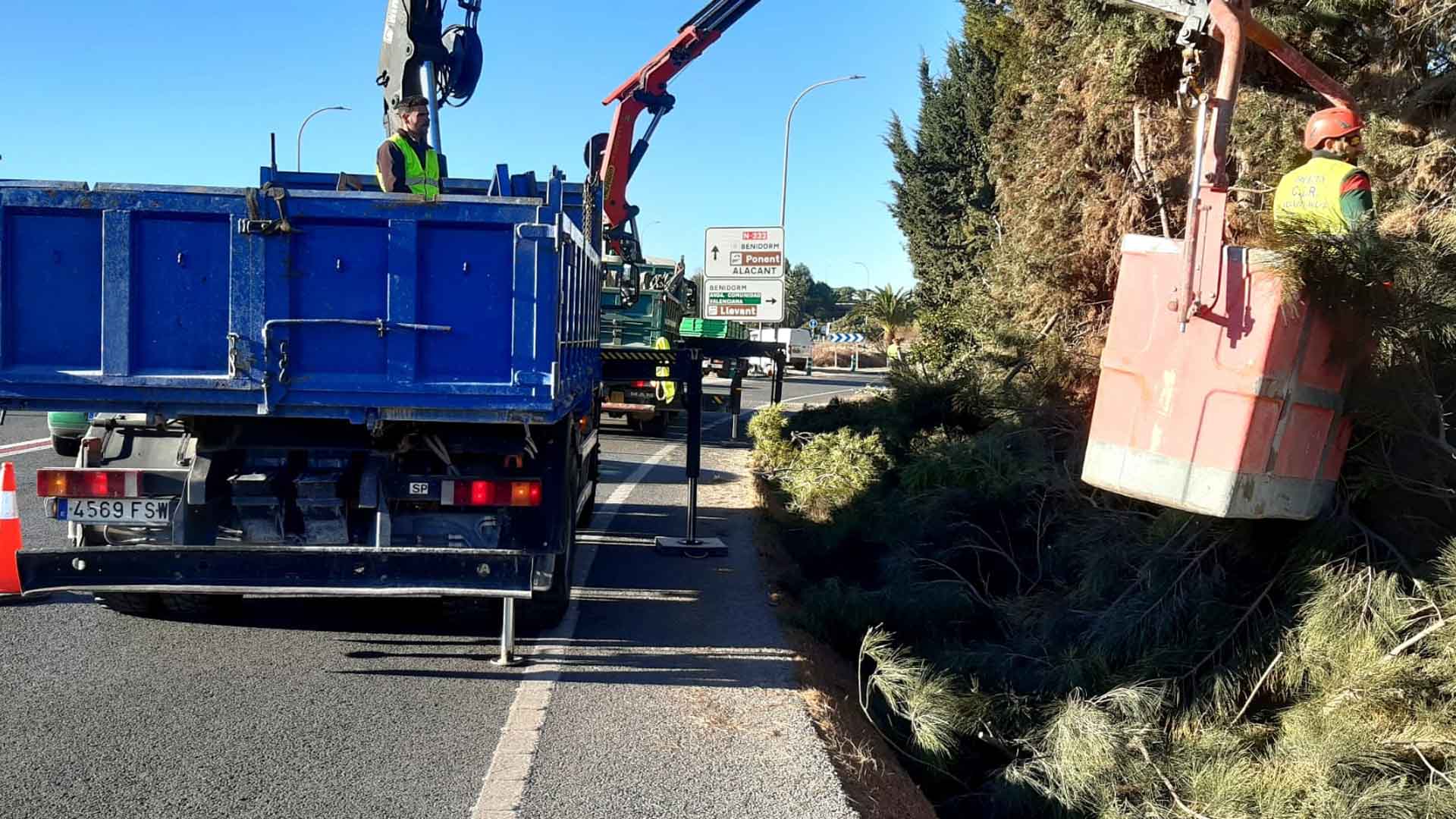 Cortado el Acceso a Benidorm por Levante, desde Altea y L'Alfàs por trabajos en la N-332 Cortado el Acceso a Benidorm por Levante, desde Altea y L'Alfàs por trabajos en la N-332