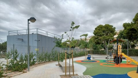 Instalaci&oacute;n de bombeo en la plaza de Castalla