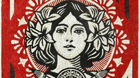 Una de las obras que se exhiben en 'Make Art, not War'