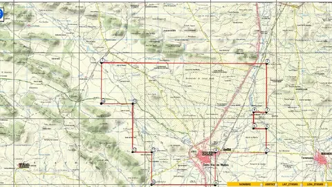Área que contempla el proyecto de investigación "Neodimio" Área que contempla el proyecto de investigación "Neodimio"