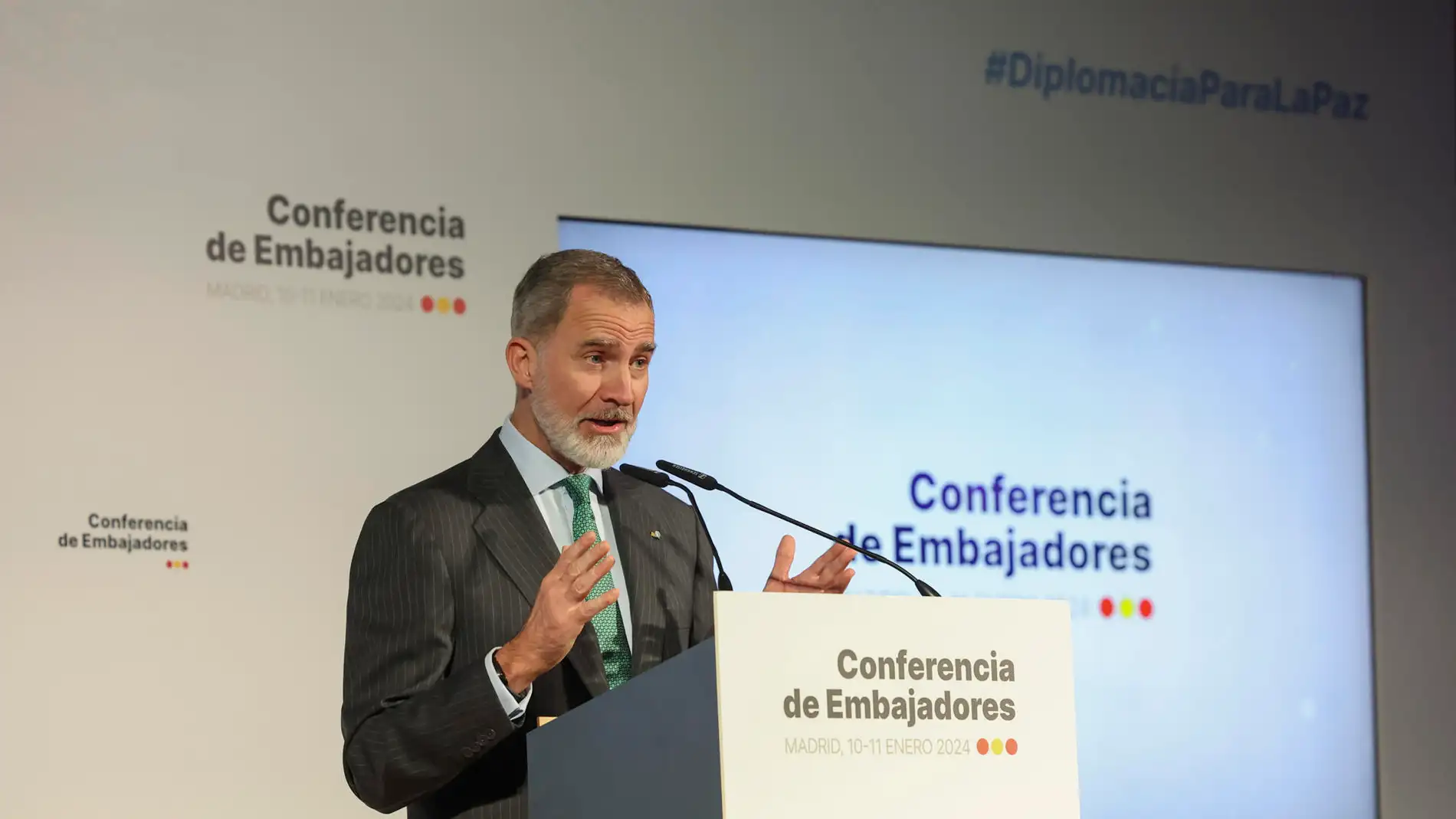 El rey Felipe VI clausura la VIII Conferencia de Embajadores de España