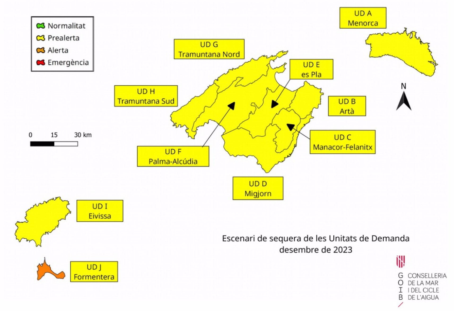 Formentera entra en alerta por sequía tras las pocas lluvias registradas en el mes de diciembre Formentera entra en alerta por sequía tras las pocas lluvias registradas en el mes de diciembre