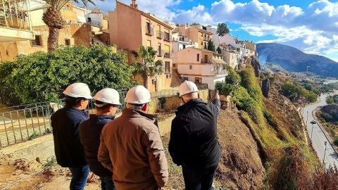 Obras de estabilizaci&oacute;n de la Penya de Finestrat