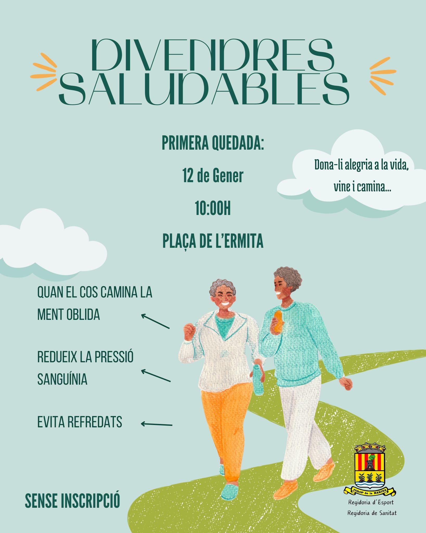 El 12 de enero se ponen en marcha los "Divendres Saludables" de Polop El 12 de enero se ponen en marcha los "Divendres Saludables" de Polop