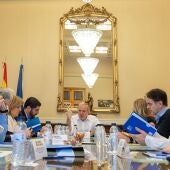 Reunión de trabajo del Gobierno aragonés