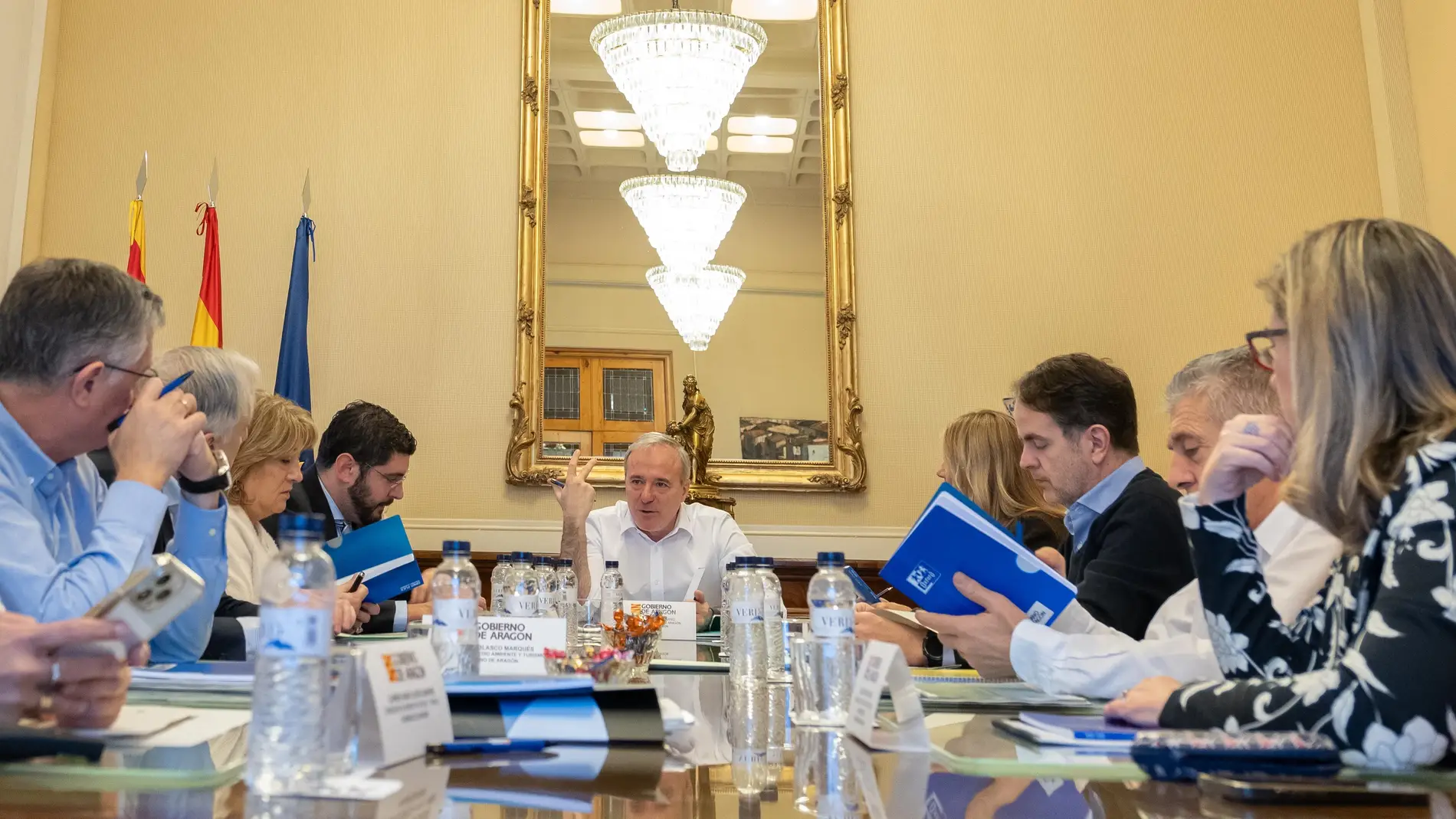 Reunión de trabajo del Gobierno aragonés