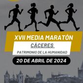 La XVII Media Maratón Cáceres Patrimonio de la Humanidad será el 20 de abril y como novedad tendrá recorrido nocturno