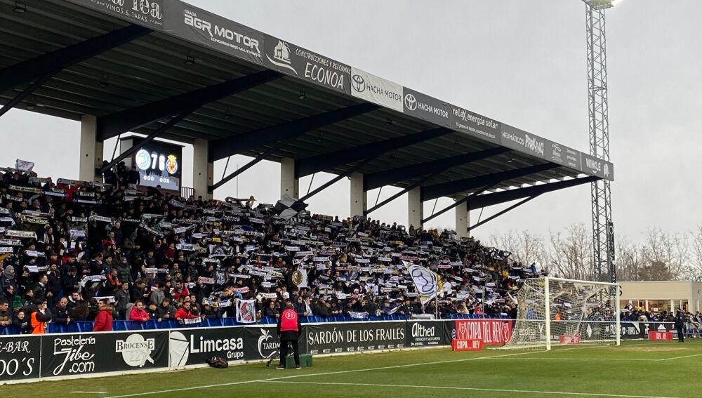 Grada Oeste del Reina Sofía tras el pase de Unionistas a los 1/8 de final de la Copa del Rey