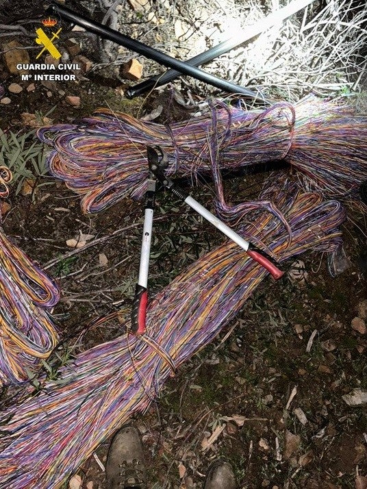 Detienen a cuatro personas cuando sustraían cable de cobre en Mestanza Detienen a cuatro personas cuando sustraían cable de cobre en Mestanza