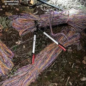 Cable de cobre que los detenidos habían sustraído Cable de cobre que los detenidos habían sustraído