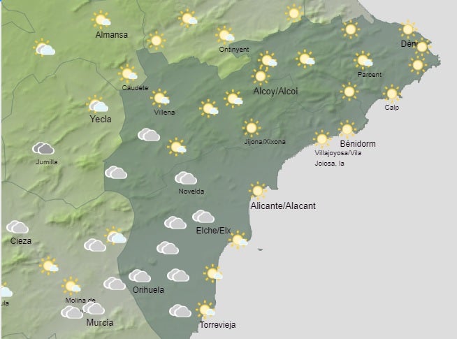 El fin de semana llega a Elche, Crevillent y Santa Pola con ascenso de las temperaturas El fin de semana llega a Elche, Crevillent y Santa Pola con ascenso de las temperaturas