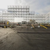 Montaje del escenario del Carnaval de Las Palmas de 2024 Montaje del escenario del Carnaval de Las Palmas de 2024