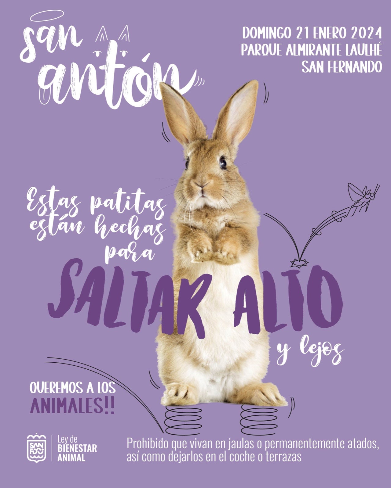 El Ayuntamiento de San Fernando celebrará San Antón el próximo domingo 21 de enero en el Parque Almirante Laulhé El Ayuntamiento de San Fernando celebrará San Antón el próximo domingo 21 de enero en el Parque Almirante Laulhé