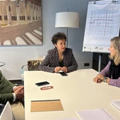 Reunión de la alcaldesa de Onda con el equipo directivo de Cevisama. Reunión de la alcaldesa de Onda con el equipo directivo de Cevisama.