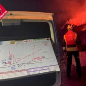 Incendio en Confrides