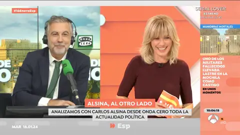 Alsina con Susanna Griso 16/01/2024 Más de uno