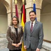 Milagros Tolón junto al subdelegado del Gobierno en Ciudad Real, David Broceño Milagros Tolón junto al subdelegado del Gobierno en Ciudad Real, David Broceño