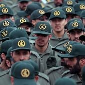Foto de archivo de efectivos de la Guardia Revolucionaria iraní.