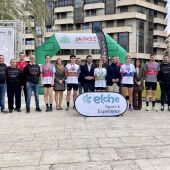 Autoridades asistentes a la presentación del proyecto a cinco años de la Media Maratón de Elche