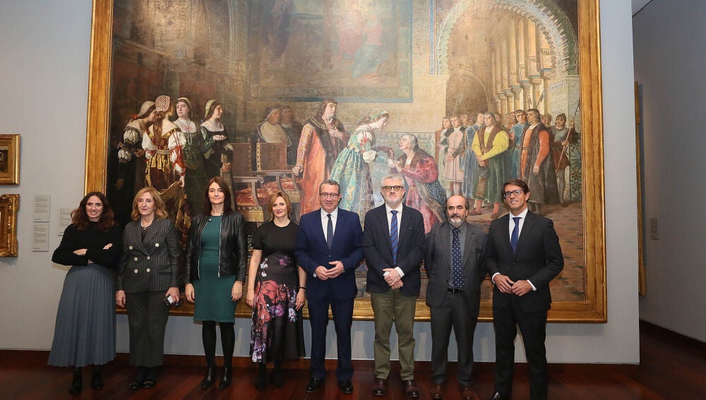 Una de las obras de gran tamaño expuestas en el MUBAG