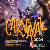 Cartel promocional del Carnaval de Illescas 2024 Cartel promocional del Carnaval de Illescas 2024