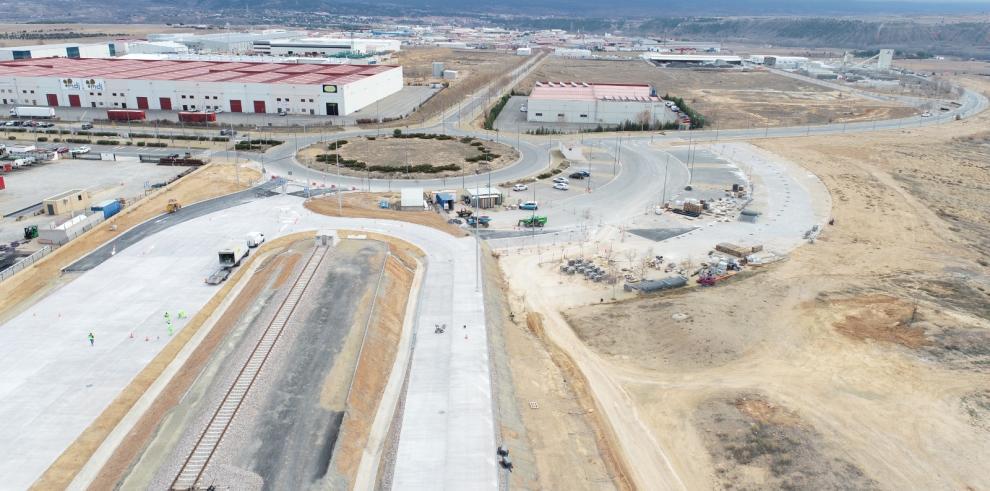 Finalizan las obras del ramal ferroviario de PLATEA en Teruel Finalizan las obras del ramal ferroviario de PLATEA en Teruel