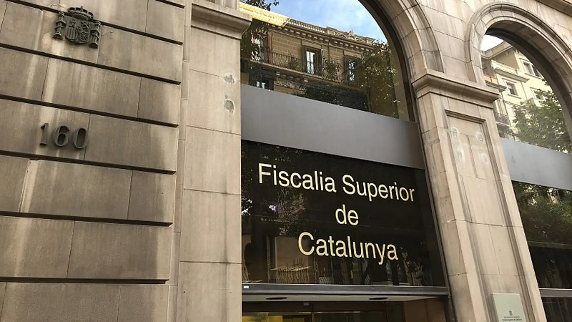 Imagen de archivo de la fachada de la Fiscalía Superior de Cataluña.