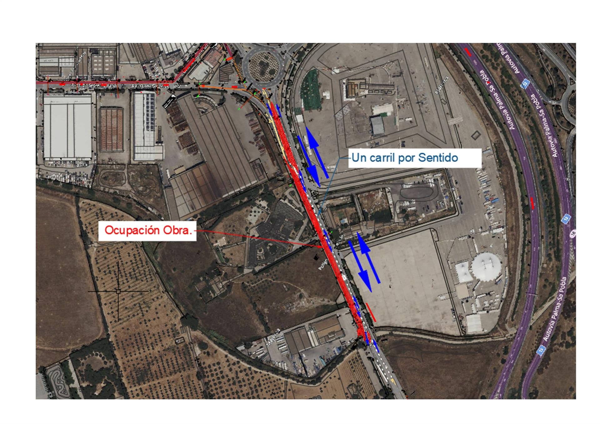 Empiezan los cortes de tráfico en la calle Eusebi Estada de Palma por obras Empiezan los cortes de tráfico en la calle Eusebi Estada de Palma por obras