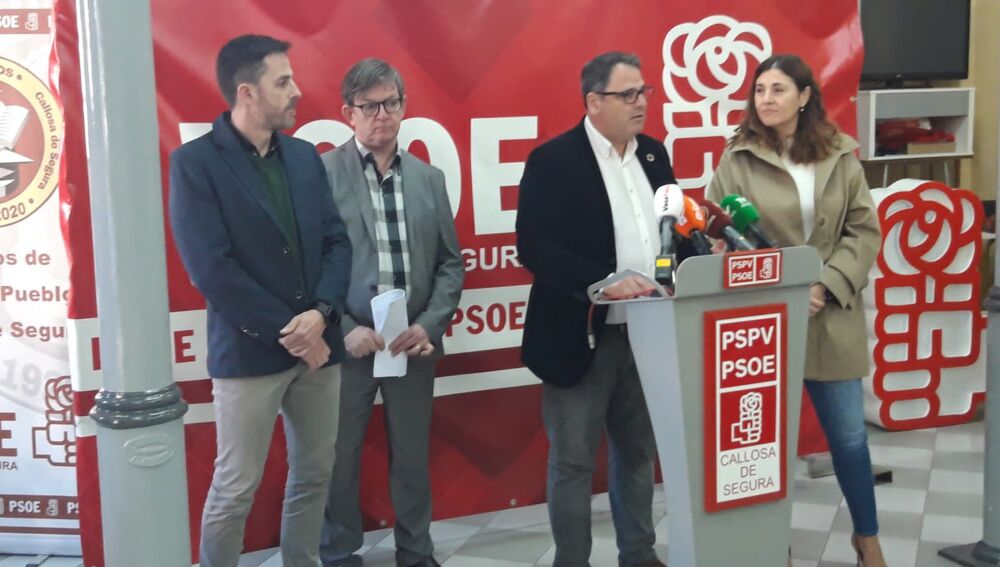 Los socialistas cuestionan los presupuestos de la GVA para la Vega Baja en una comparecencia en la sede del partido en Callosa de Segura
