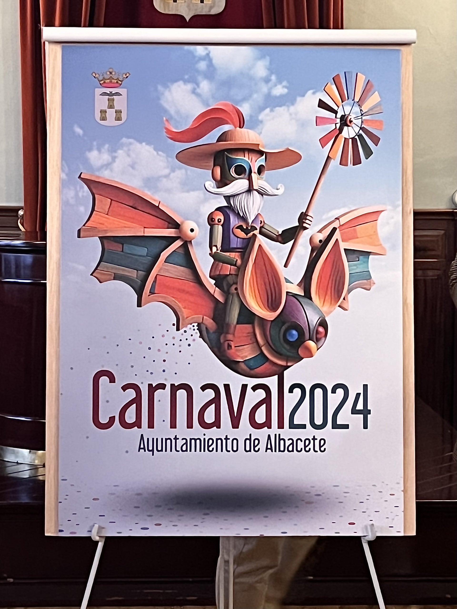 "Volando voy" es el cartel que anuncia el Carnaval 2024 en Albacete "Volando voy" es el cartel que anuncia el Carnaval 2024 en Albacete