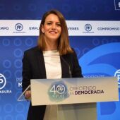 Gema Cortés, portavoz de la Junta de Gobierno Local en el Ayuntamiento de Badajoz