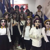 Alumnos de un colegio de Ciudad Real celebrando el carnaval Alumnos de un colegio de Ciudad Real celebrando el carnaval
