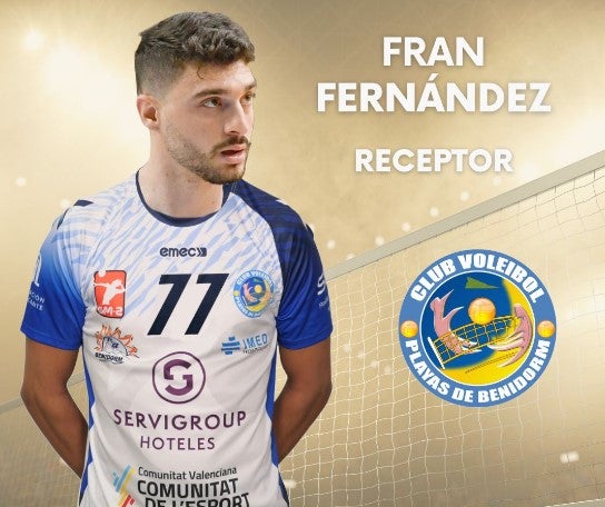 Fran Fernández, nuevo fichaje del Club de Voleibol Playas de Benidorm Fran Fernández, nuevo fichaje del Club de Voleibol Playas de Benidorm