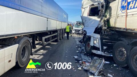 Accidente ocurrido en Santa Cruz de Mudela