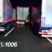 Imagen del accidente múltiple ocurrido en Santa Cruz de Mudela Imagen del accidente múltiple ocurrido en Santa Cruz de Mudela