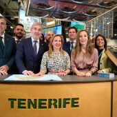Políticos y autoridades en la parte dedicada a Tenerife en el stand de Canarias de FITUR 2024