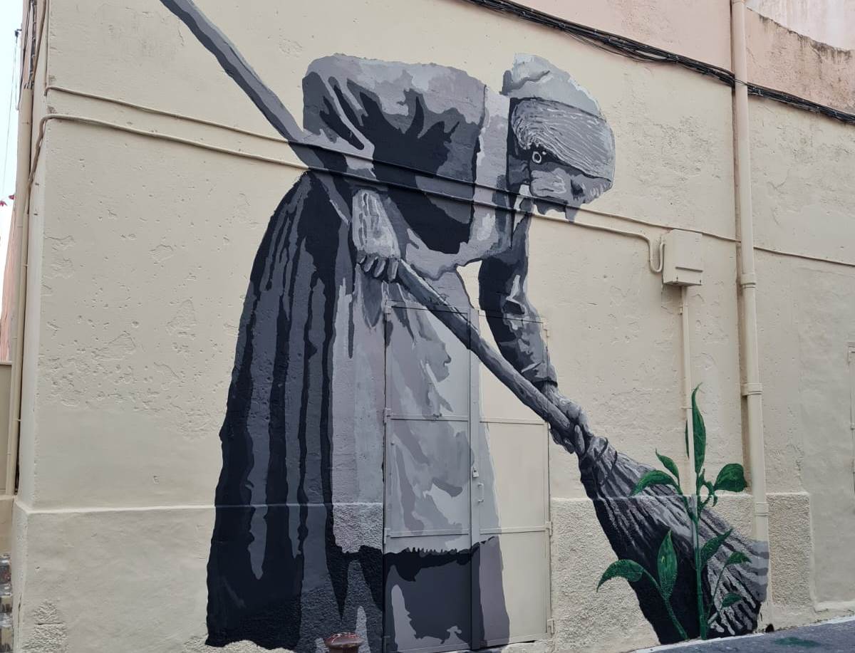San Antón tiene un nuevo mural ideado y elaborado por artistas y vecinos del barrio San Antón tiene un nuevo mural ideado y elaborado por artistas y vecinos del barrio