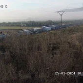 Imagen del tramo de uno de los accidentes en la A-4 Imagen del tramo de uno de los accidentes en la A-4