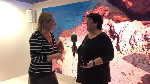 Leyre Bilbao, gerente de Visit Benidorm, en Fitur 2024